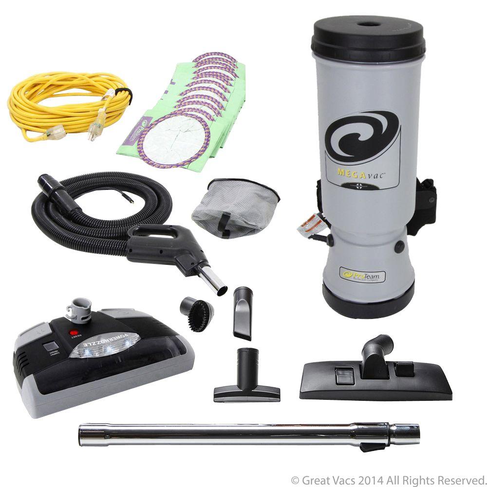 ProTeam 10 Qt. Backpack Vacuum Cleaner with Power Nozzle and Pro Kit