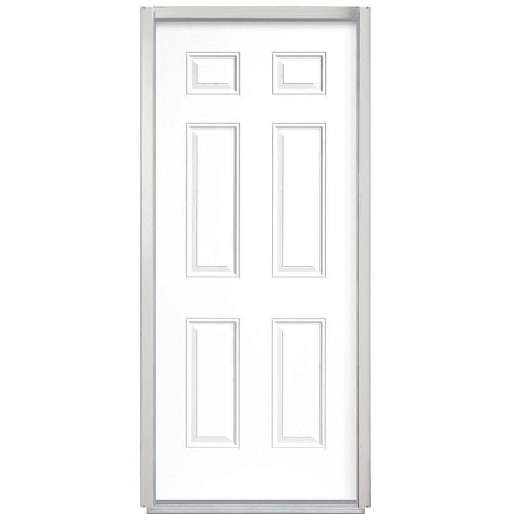 Masonite 36 in. x 80 in. Security 6Panel Left Hand