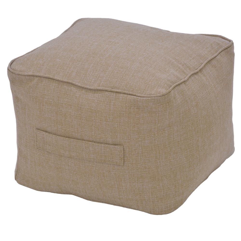 Plantation Patterns, LLC Toffee Ogee Outdoor Pouf Cushion758901209200
