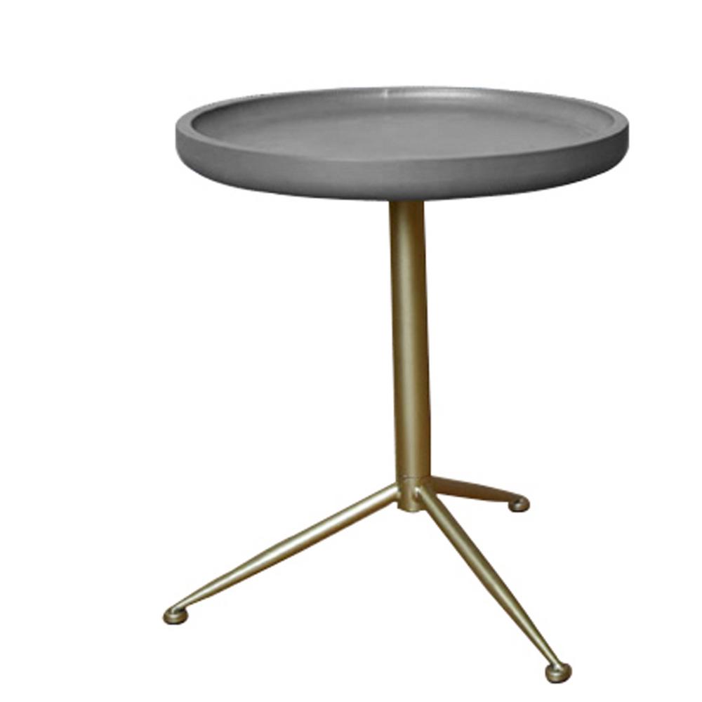 Grey Wood End Table With Gold Base Af 126 The Home Depot Grey Wood End Table With Gold Base