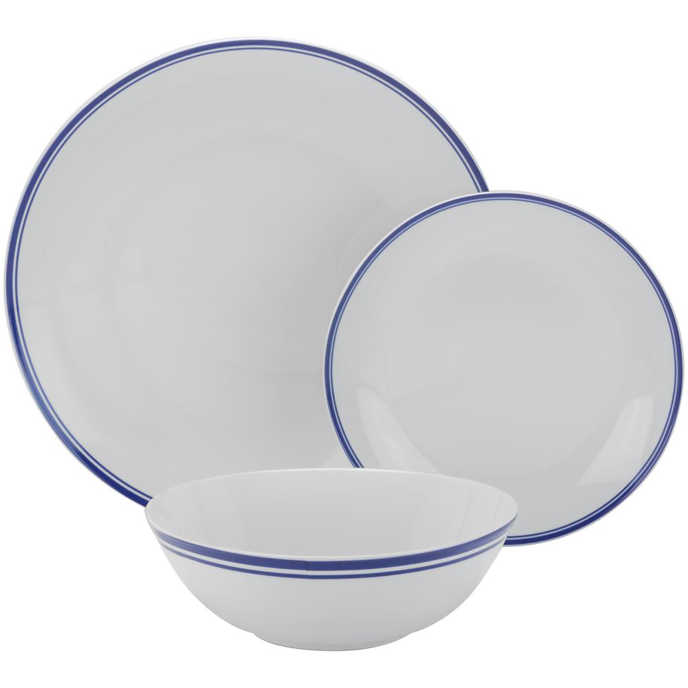 10 Strawberry Street 12 Piece Blue Coupe Dinnerware Set Sm 1200 Cp B 10 Strawberry Street 12 Piece Blue Coupe Dinnerware Set