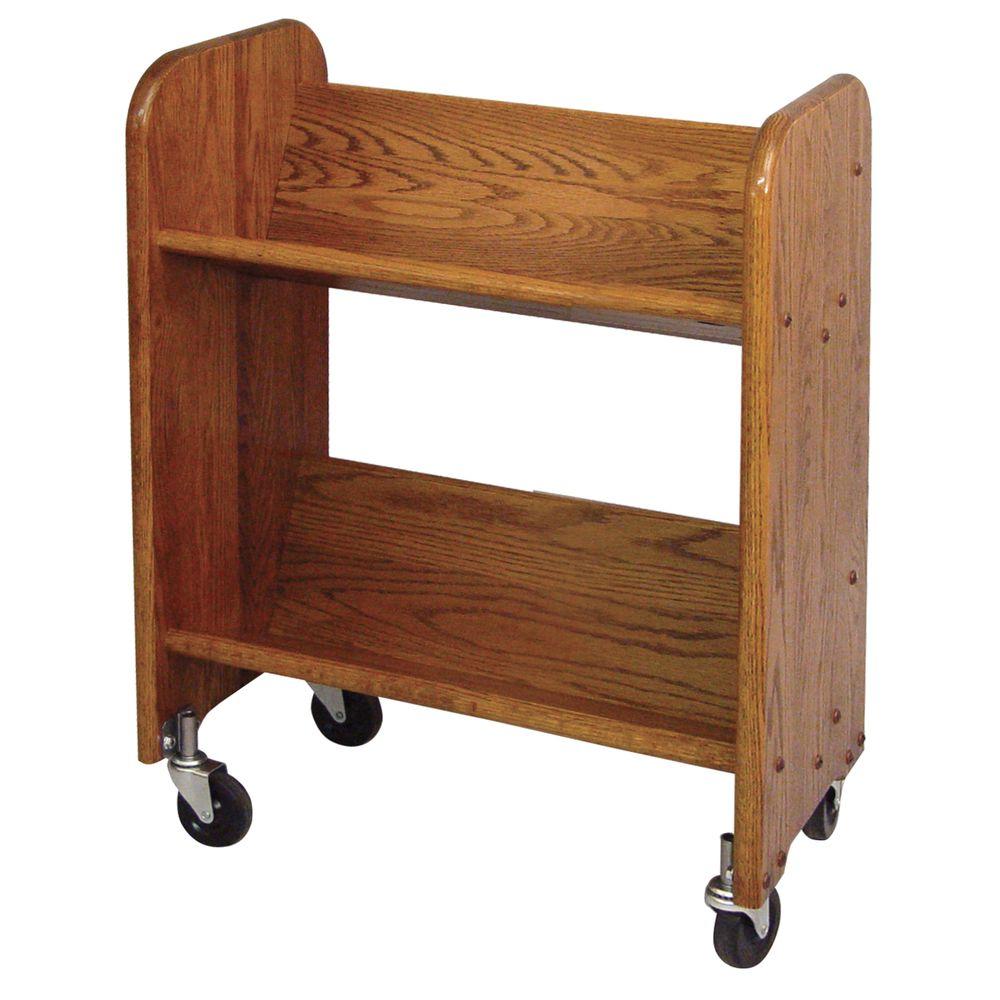 Catskill Craftsmen Bookmaster 2 Shelf Mobile Bookcase 3321 The Bookmaster 2 Shelf Mobile Bookcase