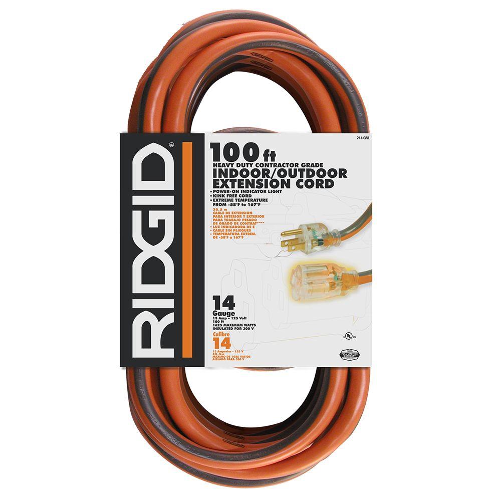 Photo 1 of 100 ft. 14/3 Extension Cord