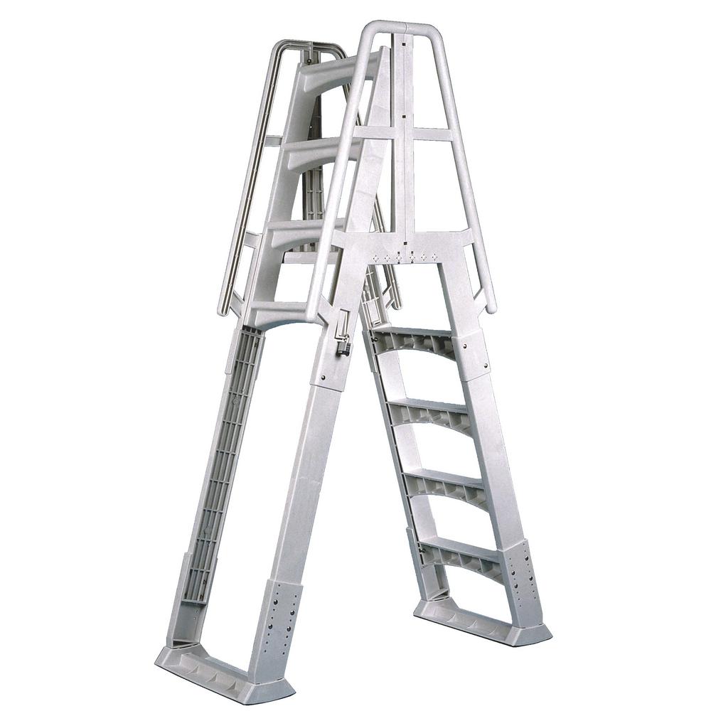 The Vinyl Works AFrame Ladder with BarrierSLAW The Home Depot