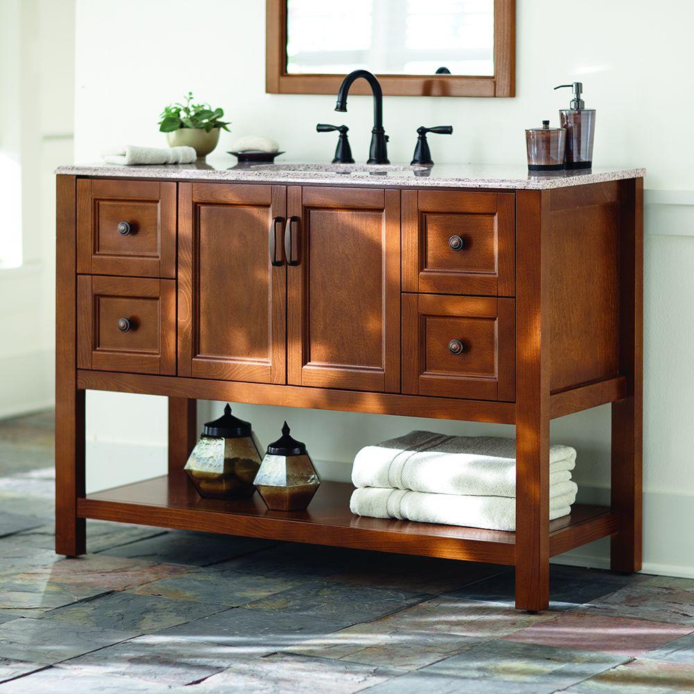 Home Decorators Collection Catalina 49 In W Vanity In Amber With