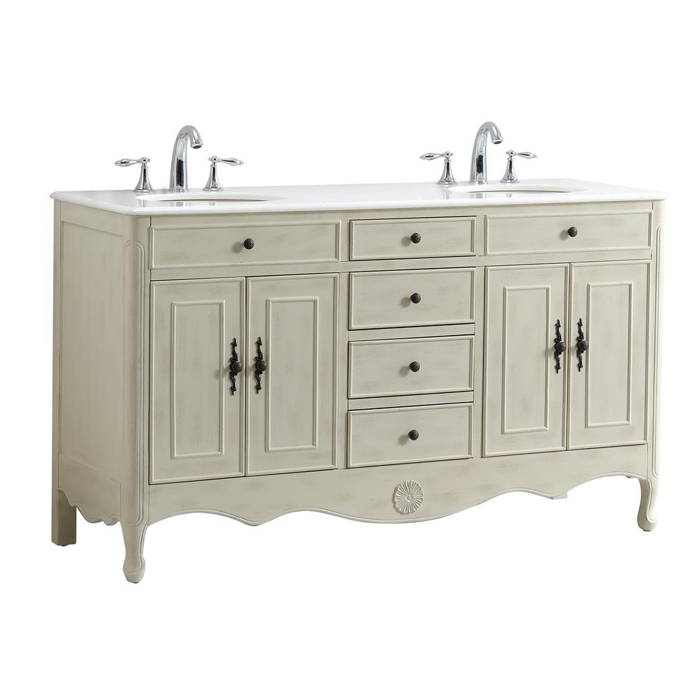 90 Days Limited Bathroom Vanities Bath The Home Depot D Double Bath Vanity In Cream With