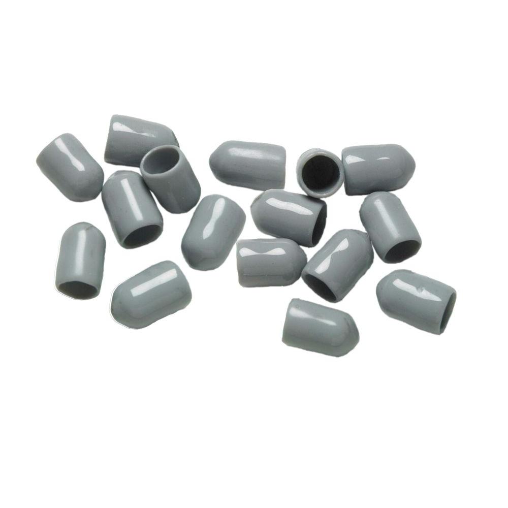 Closetmaid Superslide 1 1 4 In White Closet Rod End Caps 2 Pack