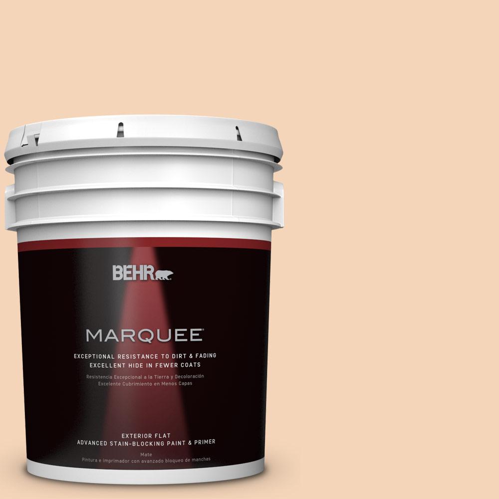 BEHR MARQUEE 5 Gal BXC 37 Miami Stucco Flat Exterior Paint 445005