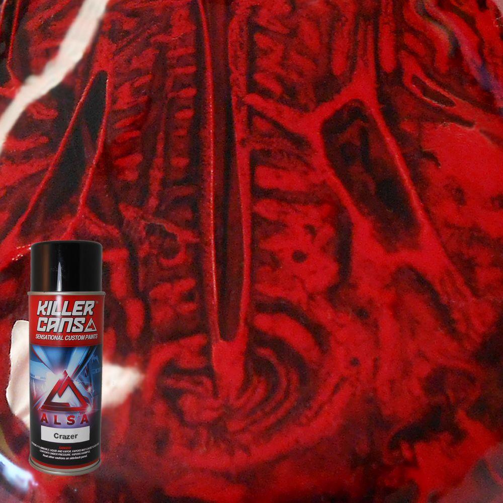 Alsa Refinish 12 oz. Crazer Crimson Red Killer Cans Spray PaintKCCRZS
