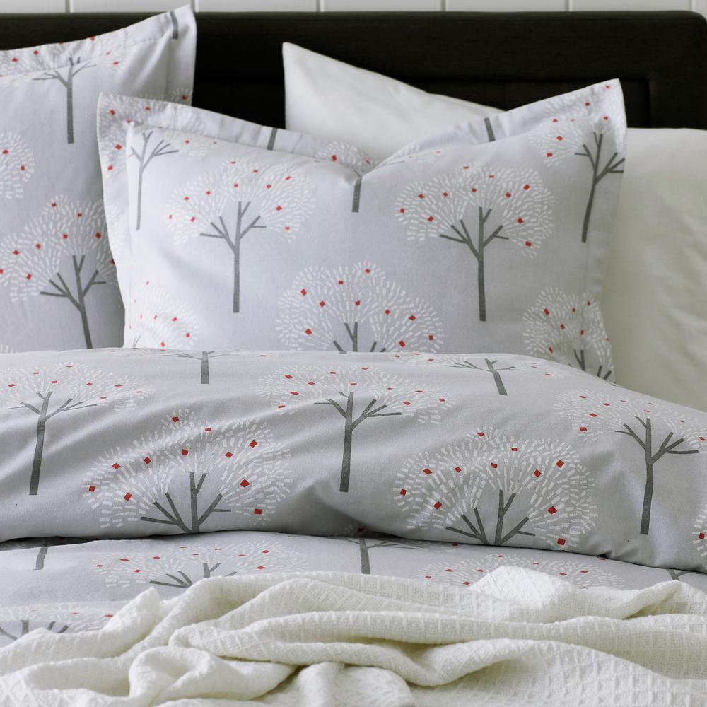 The Company Store Snow Forest Multicolored Flannel Twin Duvet