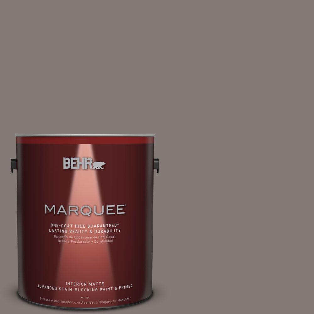 BEHR MARQUEE 1 gal. N1405 Complex Gray OneCoat Hide Matte Interior