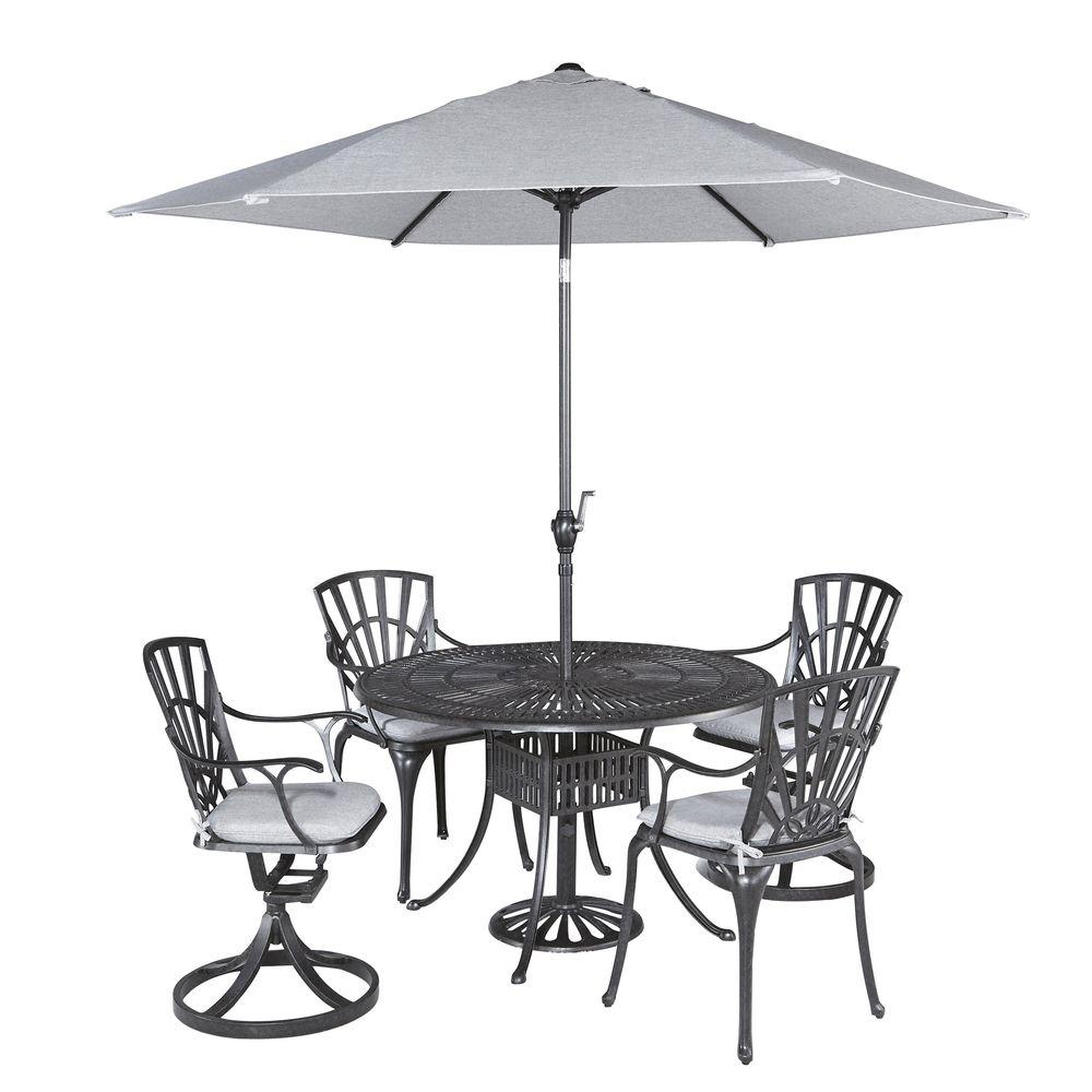 Home Styles Largo Taupe 5Piece AllWeather Patio Dining Set5561308