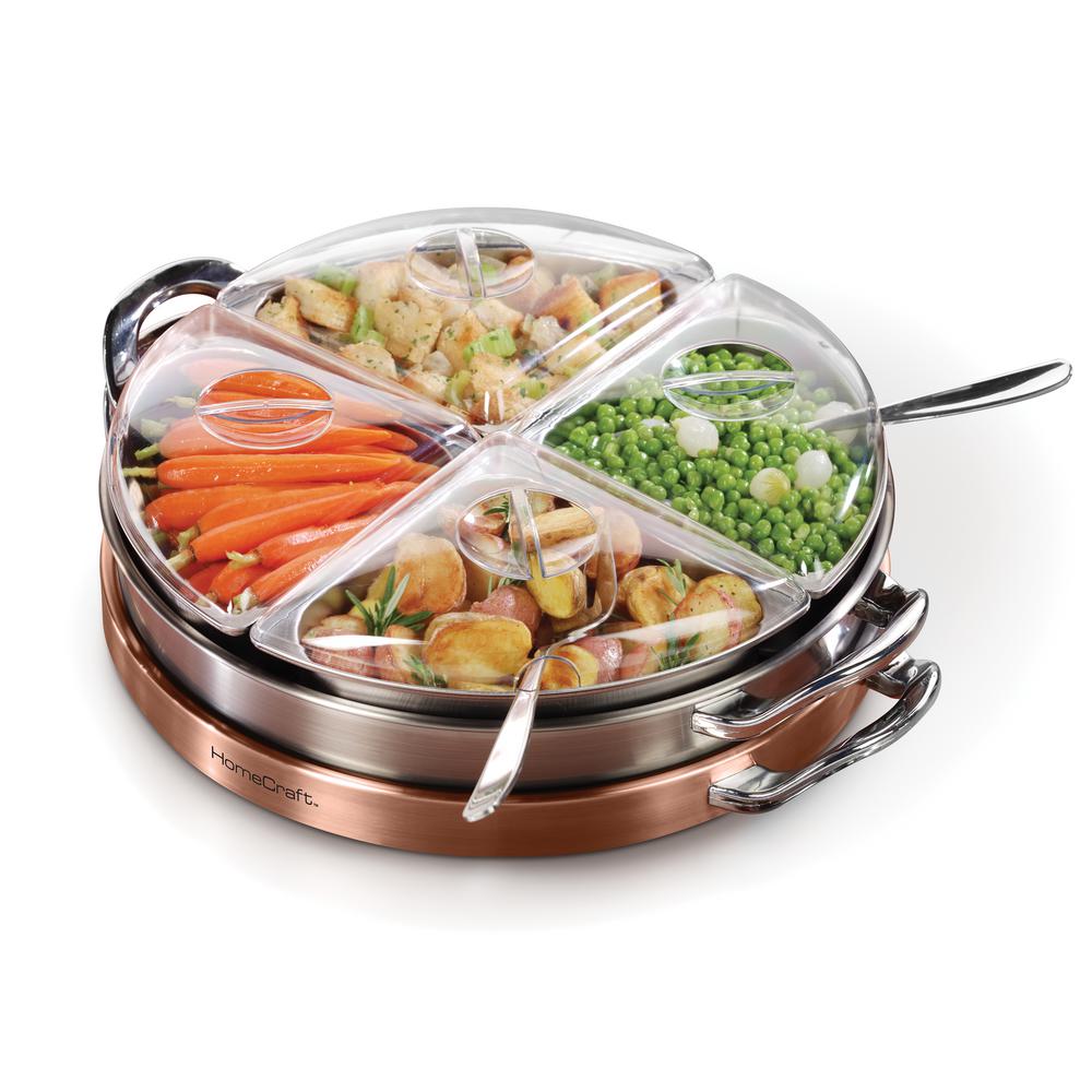 Nostalgia 3in1 Lazy Susan Buffet Warming TrayLSB3 The Home Depot