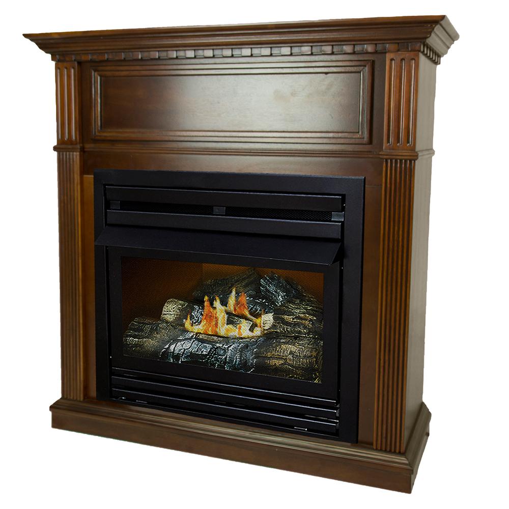 Pleasant Hearth 20 000 Btu 36 In Compact Convertible Ventless Propane Gas Fireplace Cherry Vff Ph20lp C2 The Home Depot - Ventless Fireplace Smells Like Propane Pleasant Hearth 20 000 Btu 36 In Compact Convertible Ventless Propane Gas Fireplace Cherry Vff Ph20lp C2 The Home Depot - Ventless Fireplace Smells Like Propane