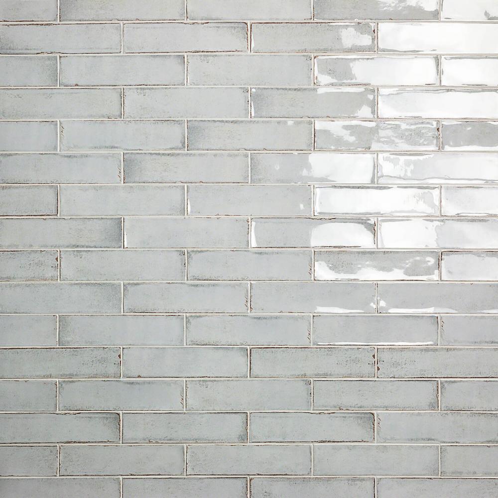 Ivy Hill Tile Moze Gray 3 in. x 12 in. 9 mm Ceramic Wall ...