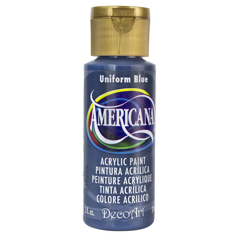 DecoArt Americana 2 Oz Uniform Blue Acrylic Paint DAO86 3 The Home Depot   Uniform Blue Decoart Acrylic Paint Dao86 3 64 1000 