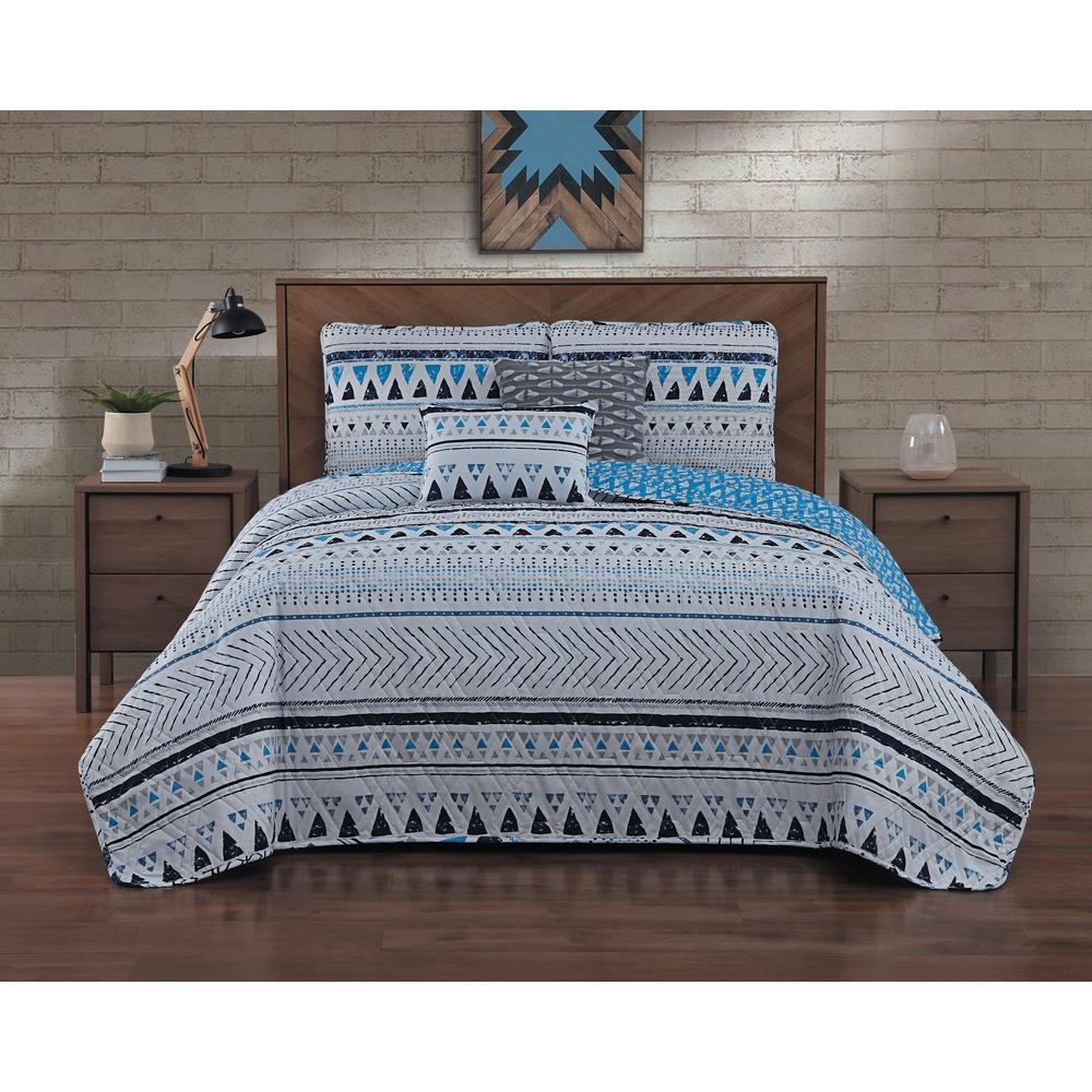 blue queen comforter set