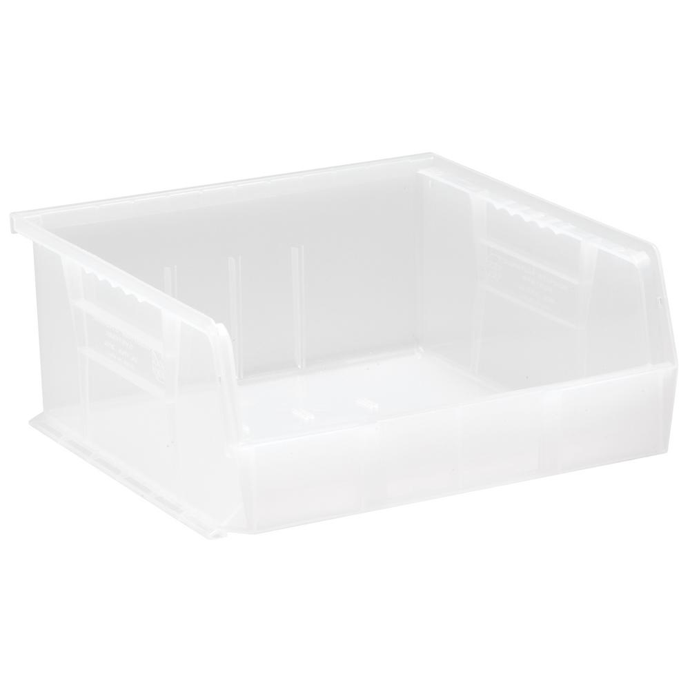 Ultra Series Stack and Hang 6 Gal. Storage Bin in Clear (6Pack