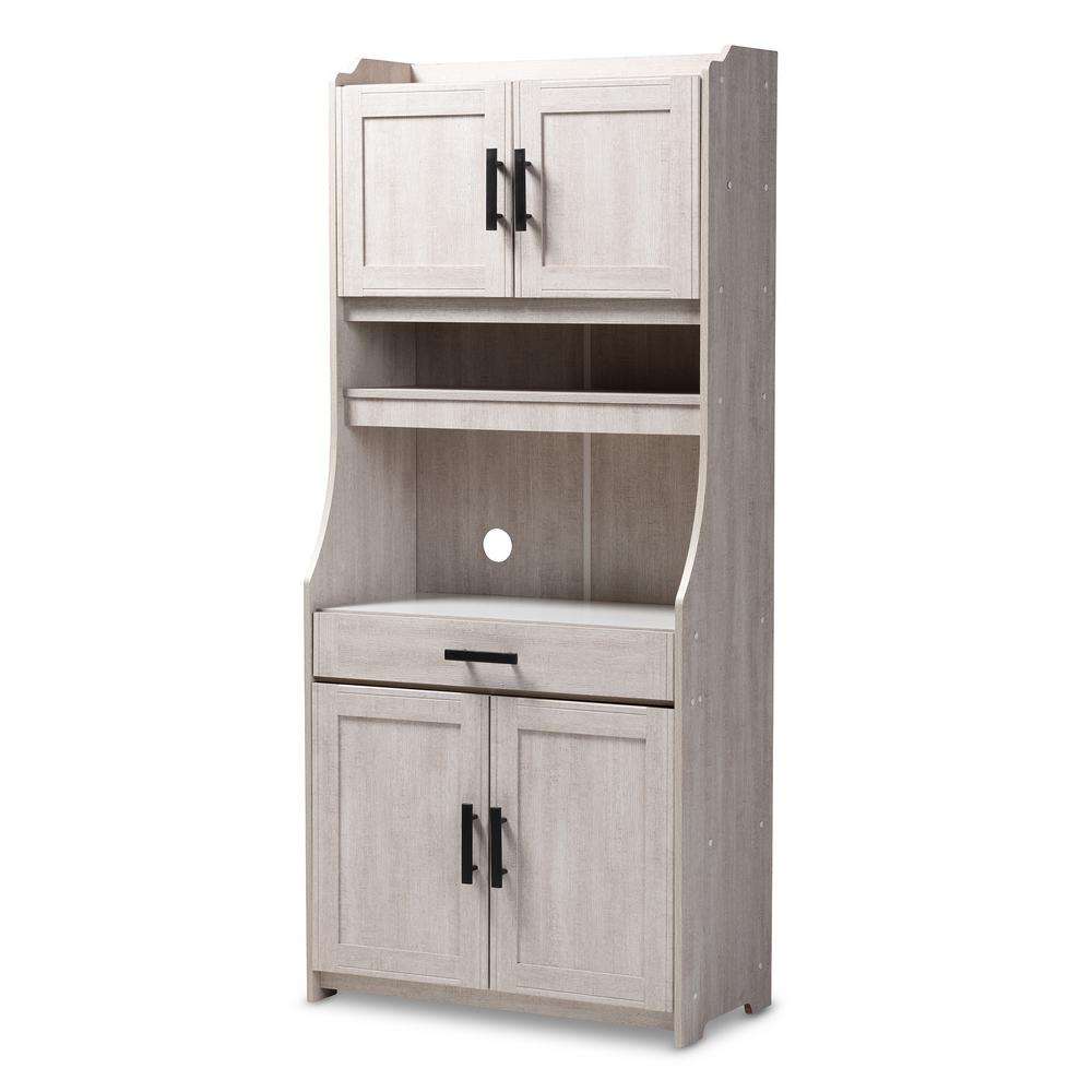 Baxton Studio Portia White Washed China Cabinet With Baxton Studio Portia White Washed China Cabinet With