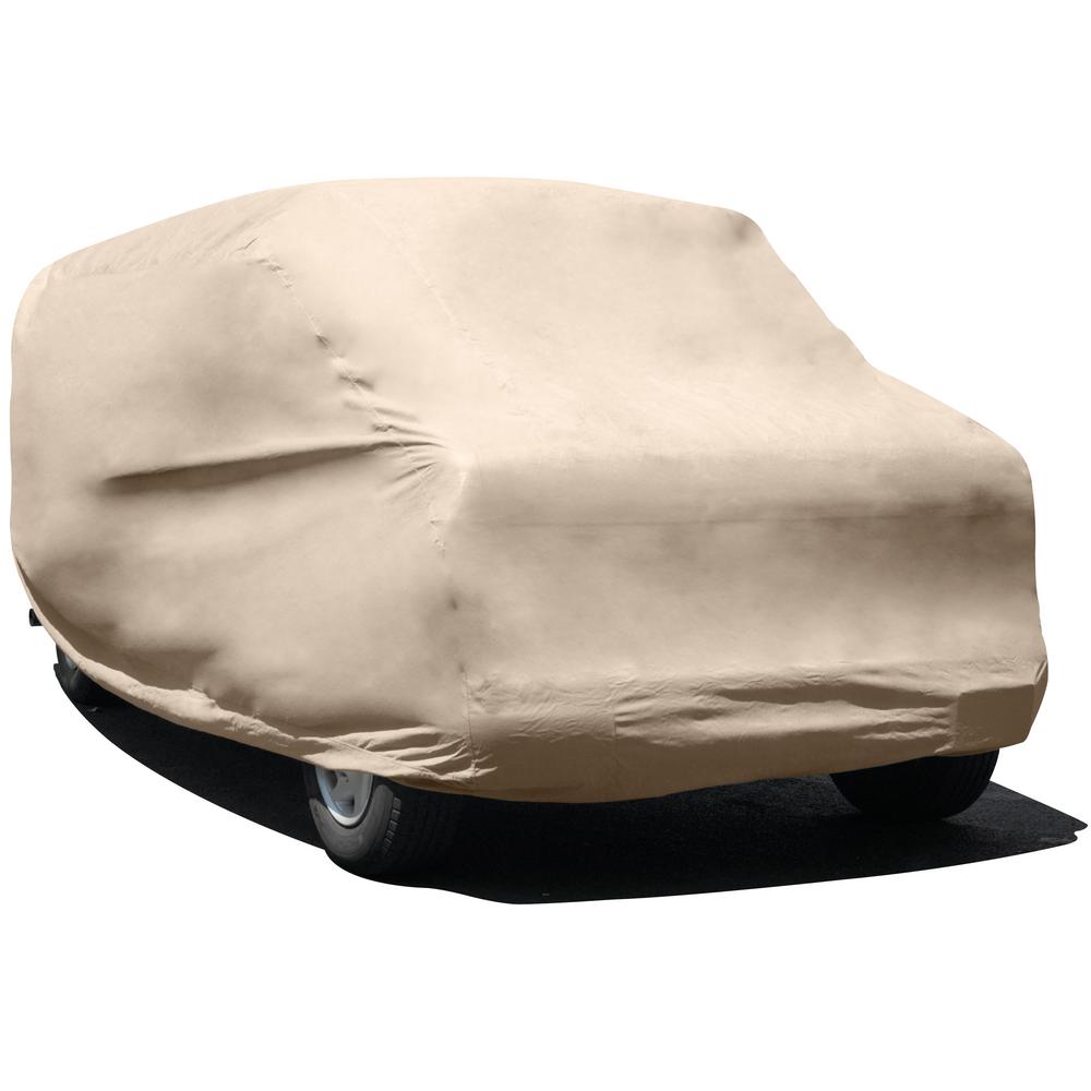 Tan, 4 Layers Budge Protector IV Station Wagon Cover Size S1 Fits Station Wagons up to 184 Long