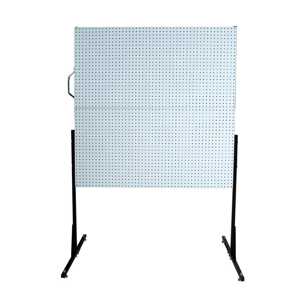XtraWall 50 in. W FreeStanding Pegboard Unit with 4 Tempered Wood