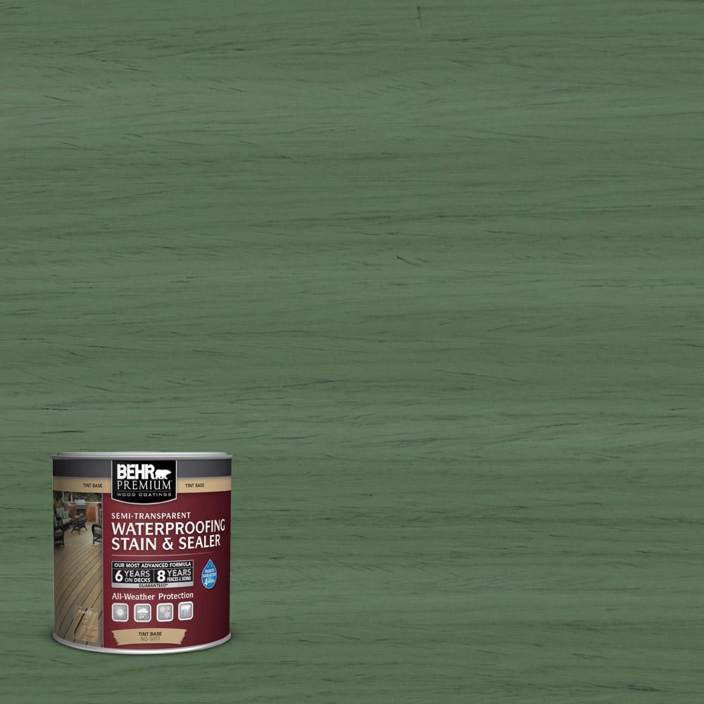 Greens 8 Oz Ounce Semi Transpa Wood Deck Stain St 126 Woodland Green Semi Transpa Waterproofing Exterior Wood Stain