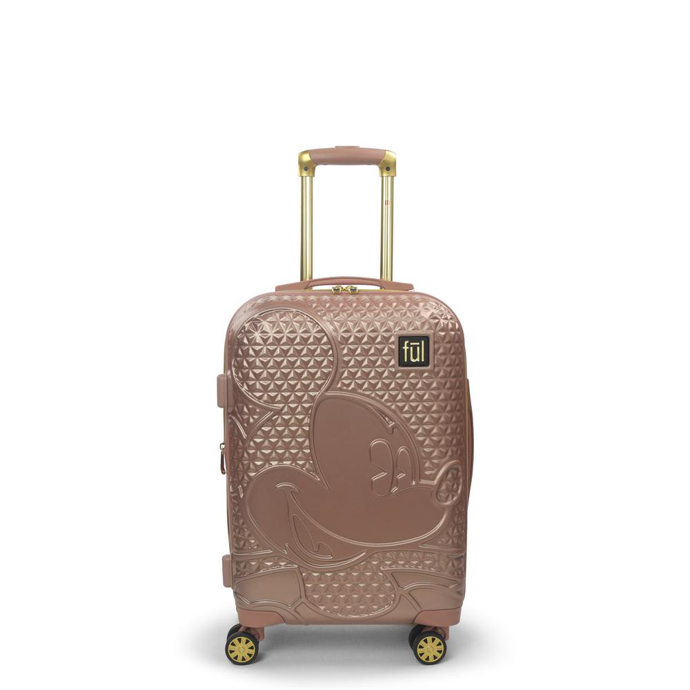 round suitcase vintage