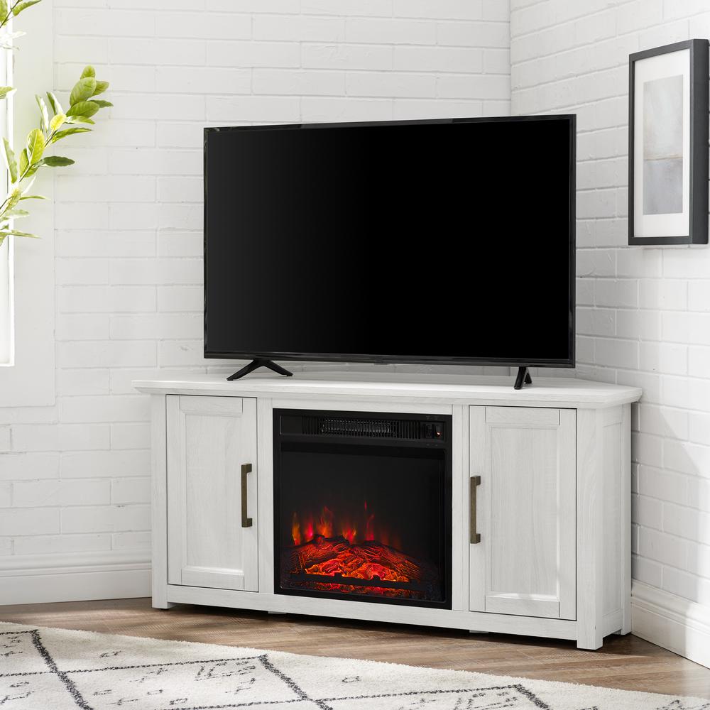 Crosley Furniture Camden Whitewash 48 In Corner Tv Stand With Fireplace Fits 50 Cable Management Kf100648ww The Home Depot - Whitewash Tv Console With Fireplace Crosley Furniture Camden Whitewash 48 In Corner Tv Stand With Fireplace Fits 50 Cable Management Kf100648ww The Home Depot - Whitewash Tv Console With Fireplace