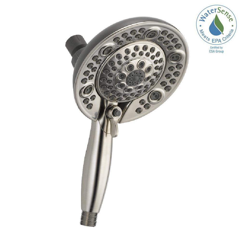 Delta In2ition Two In One 5 Spray Dual Showerhead And Handheld Delta In2ition Two In One 5 Spray Dual Showerhead And Handheld
