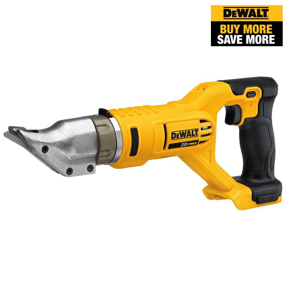 DEWALT 20Volt MAX LithiumIon Cordless 18Gauge Swivel Head Shears