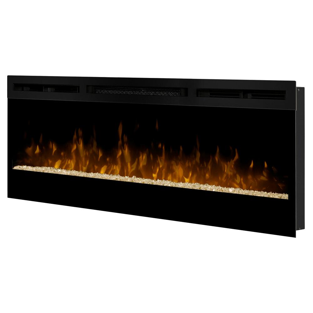 Dimplex 50 In Linear Wall Mount Electric Fireplace In Black Blf50