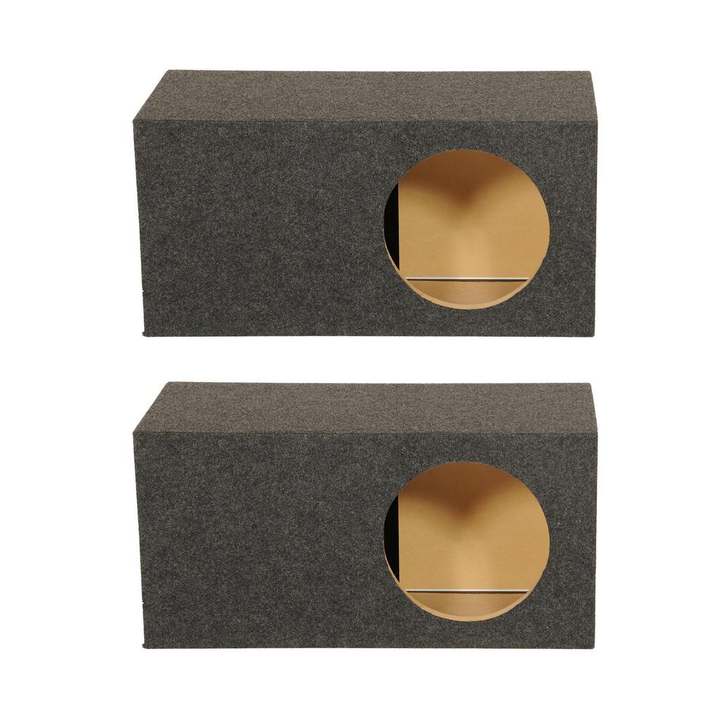 Q Power Single 12 in. SPL XL Side Ported Subwoofer Enclosure (2Pack)2