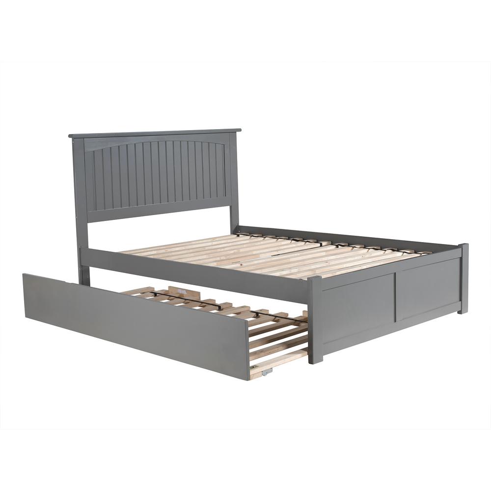 Atlantic Furniture Nantucket Full Platform Bed with Flat Panel Foot ...