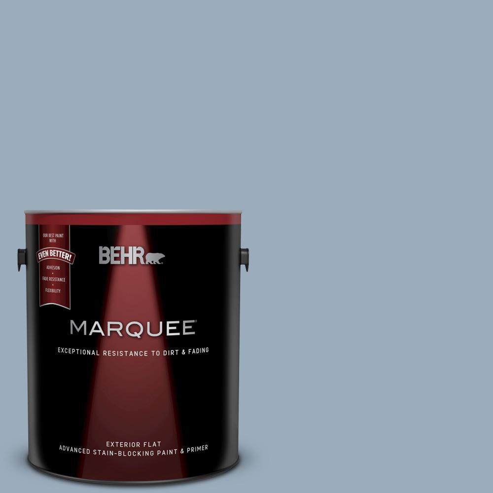 Behr Marquee 1 Gal 560f 4 Russian Blue Flat Exterior Paint And 560f 4 Russian Blue Flat Exterior Paint And Primer In One