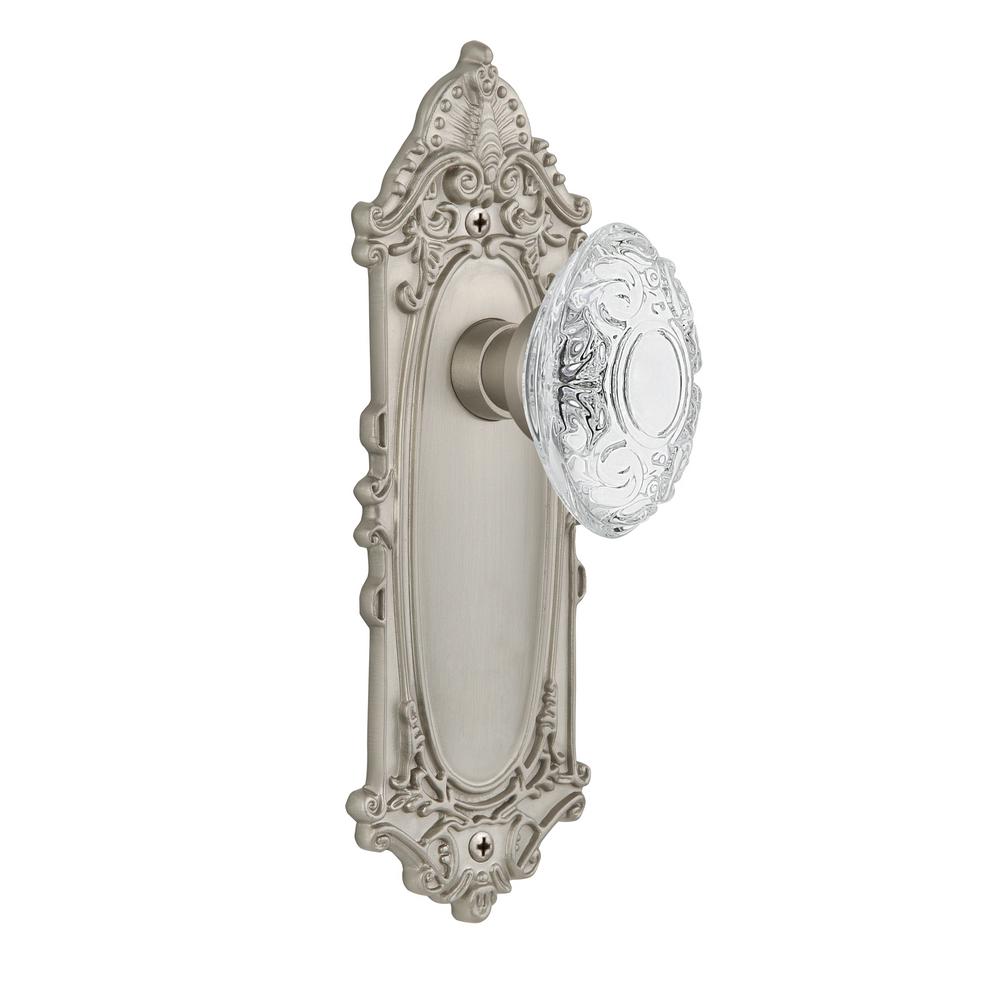 Nostalgic Warehouse Victorian Plate Satin Nickel Double Dummy
