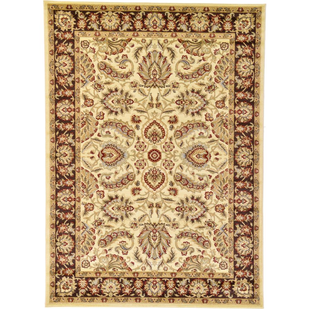 Unique Loom Voyage Asheville Ivory 7' 0 x 10' 0 Area Rug3118204 The