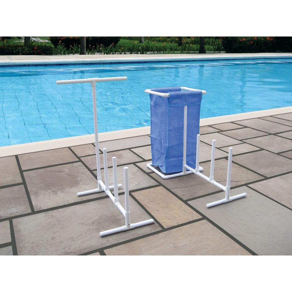 Swimline Pool Side Organizer Storage Place Poolside Floats ...