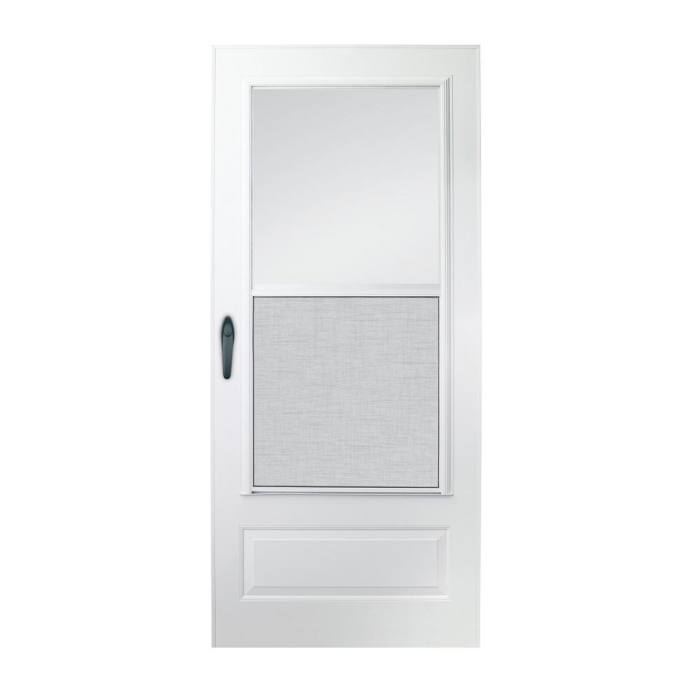 Larson Tradewinds Fv White Full View Aluminum Storm Door With
