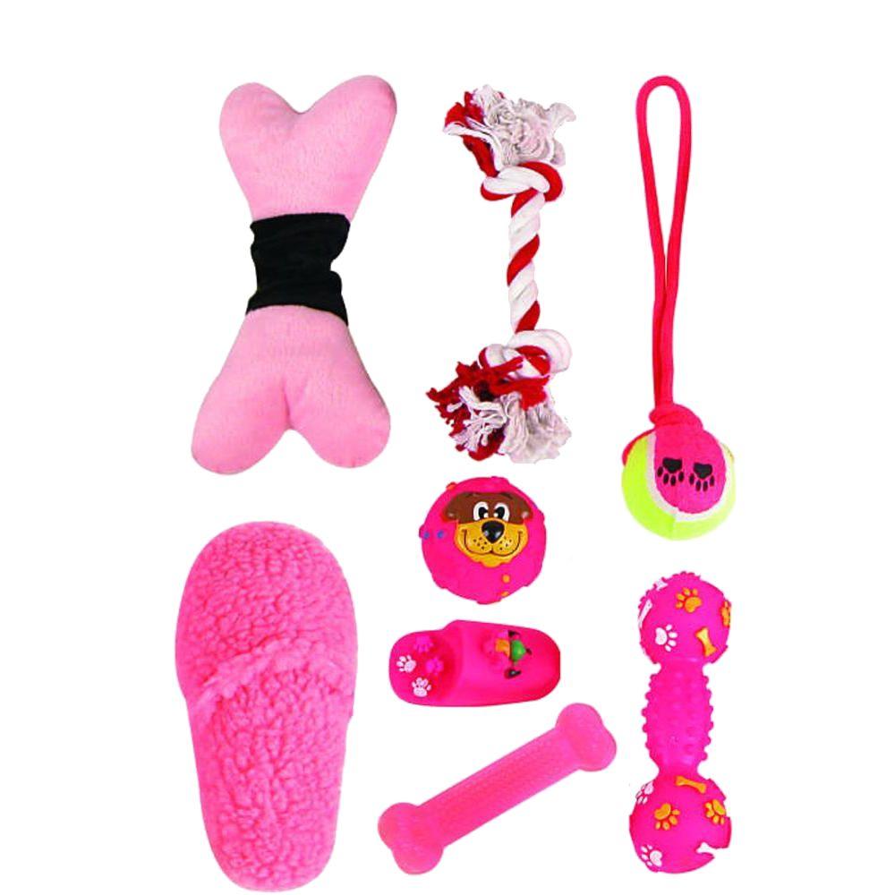 pink dog toy