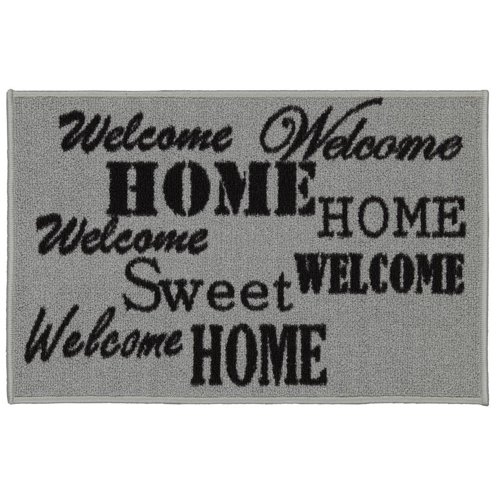 Ottomanson Doormat Collection Rectangular Beige Sweet Home 20 In X 30 In Door Mat