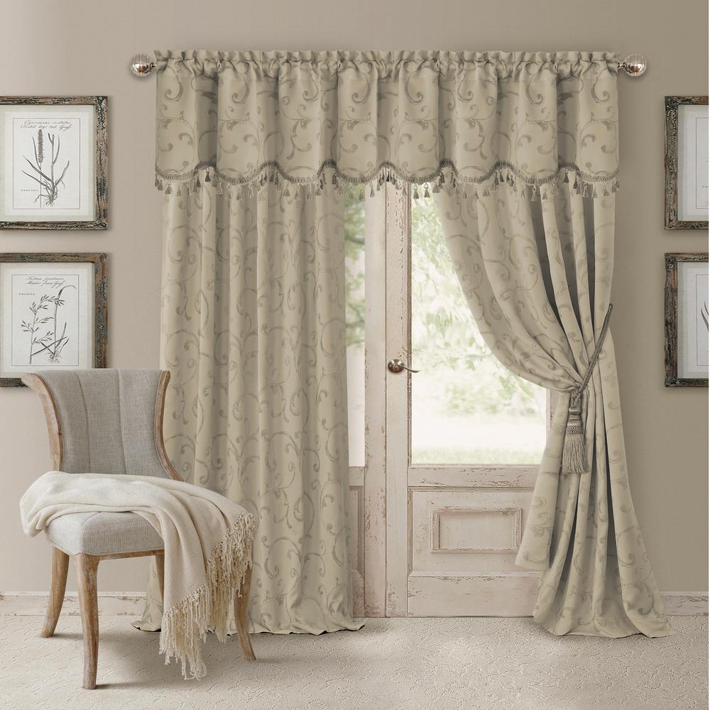 Elrene Blackout Natural Blackout Energy Efficient Room Darkening Rod   Natural Elrene Curtains Drapes 026865901504 64 1000 