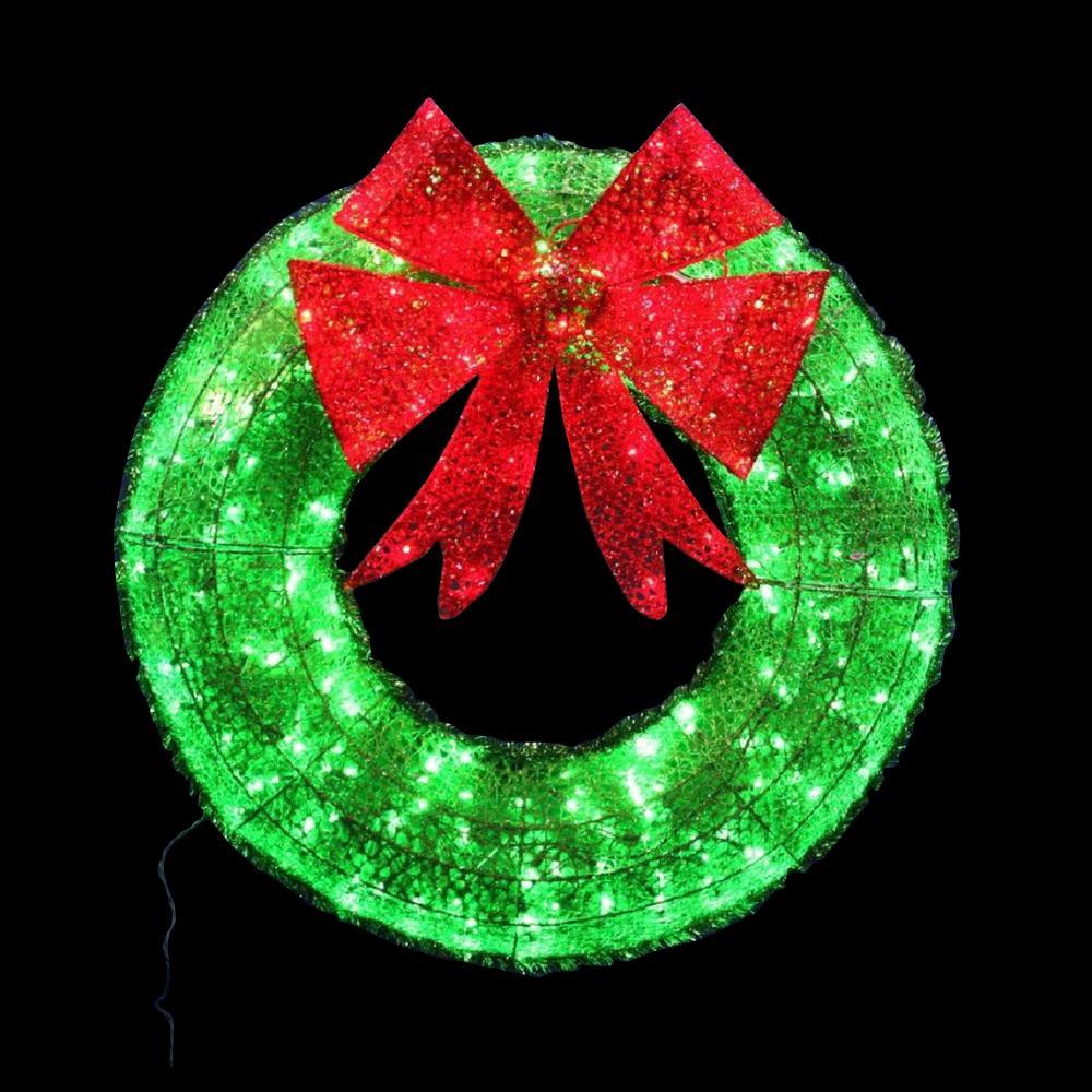 36 in green tinsel wreath with twinkling lights - Outdoor Christmas Decorations Clearance Home Depot 36 in green tinsel wreath with twinkling lights - Outdoor Christmas Decorations Clearance Home Depot