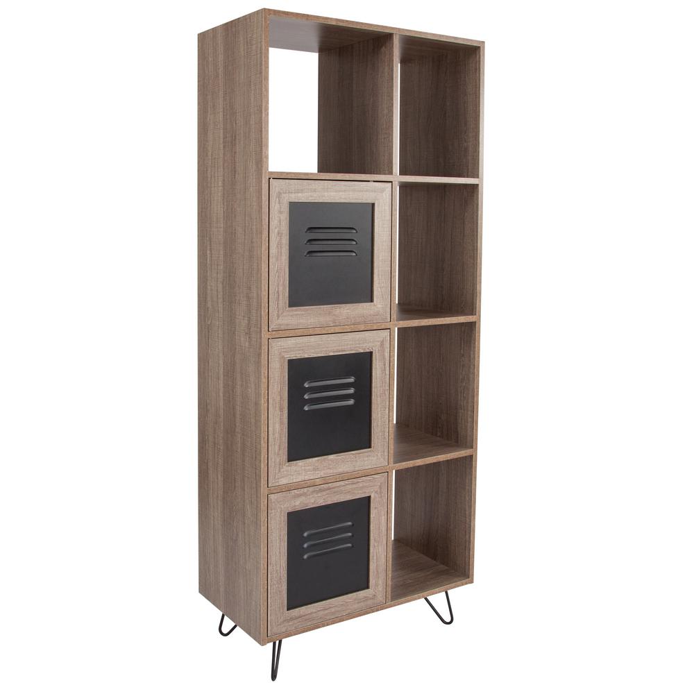 Carnegy Avenue Rustic Bookcase Cga Nan 232170 Ru Hd The Home Depot