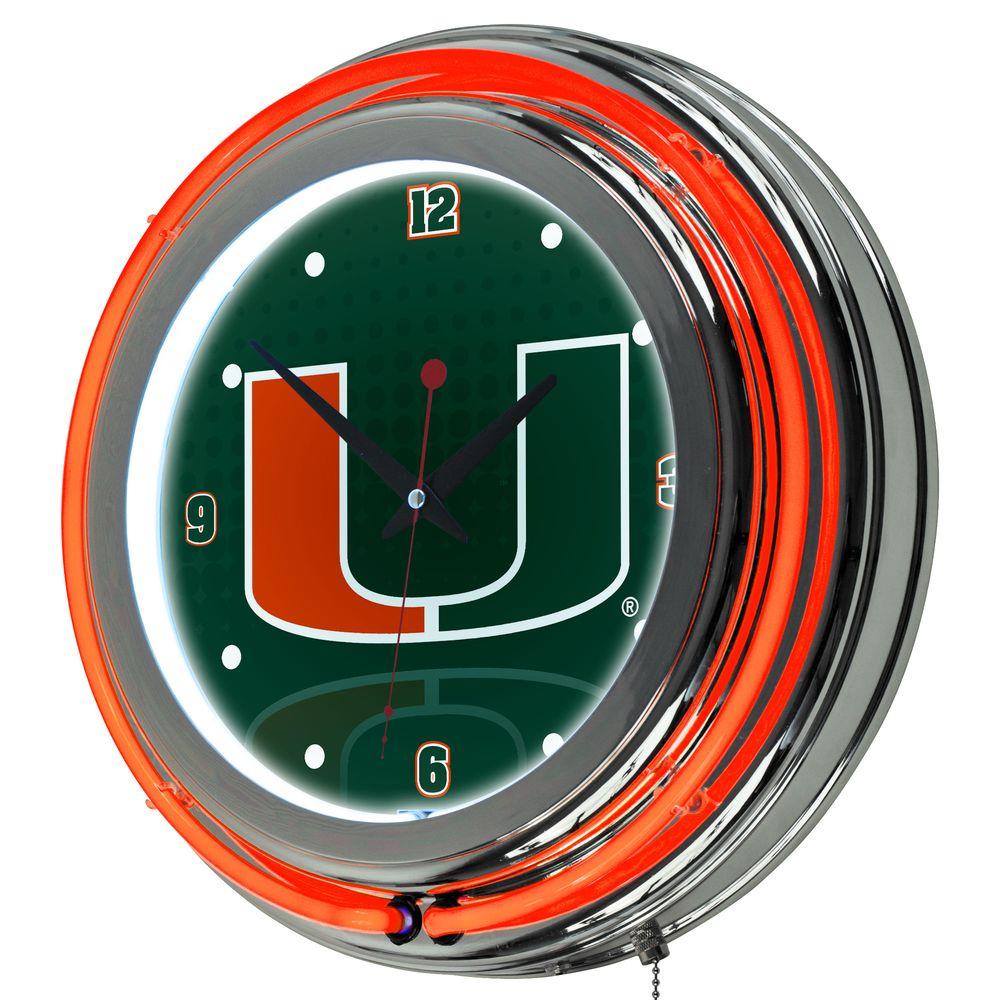 trademark-global-university-of-miami-14-in-round-reflection-neon-wall-clock-mia1400-ref-the