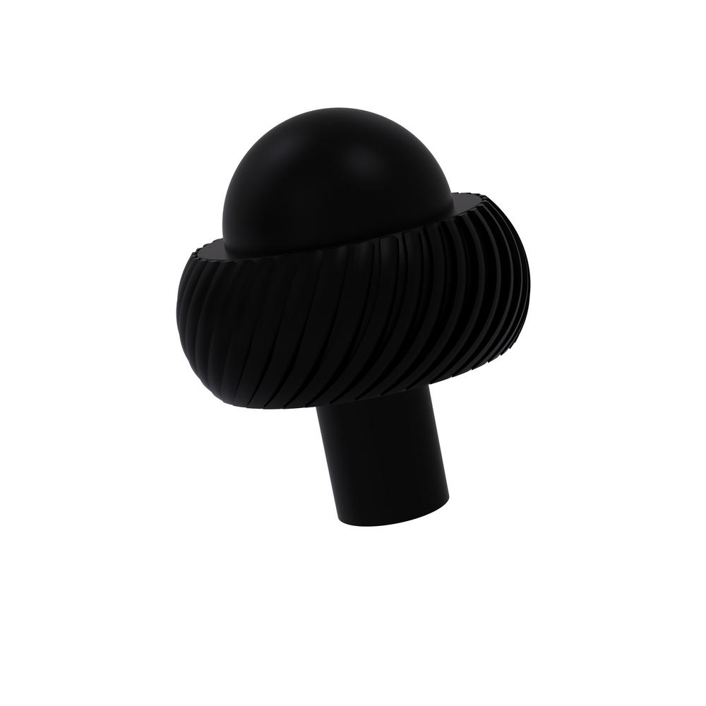 Allied Brass 11/2 in. Knob in Matte Black101ATBKM The Home