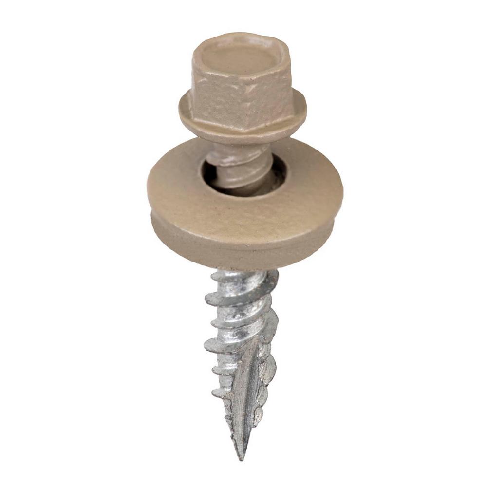 Acorn International 9 x 1 in. 1/4 in. Hex Head Metal to Wood Screws in