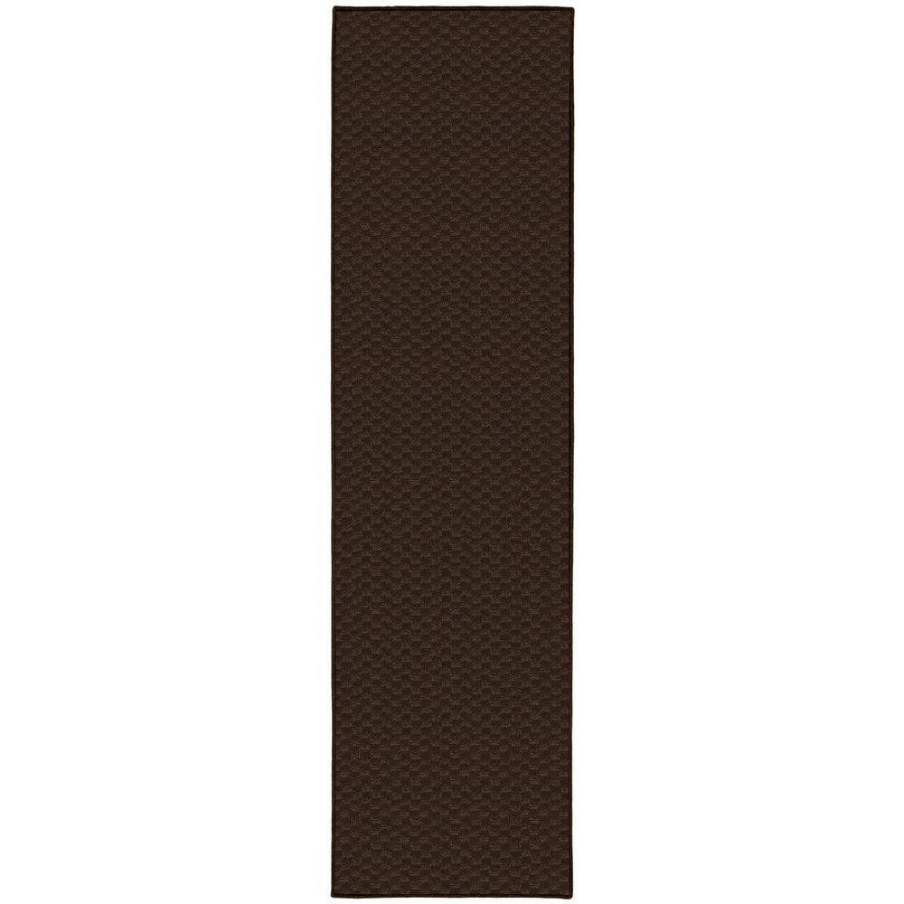 Unbranded Natural Fiber Chocolate Dark Brown 3 Ft X 8 Ft Indoor Runner Rug Nf133d 28 The Home Depot