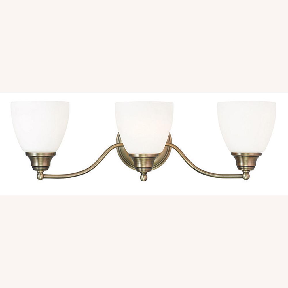 Livex Lighting Somerville 2Light Antique Brass Bath Light 1367201