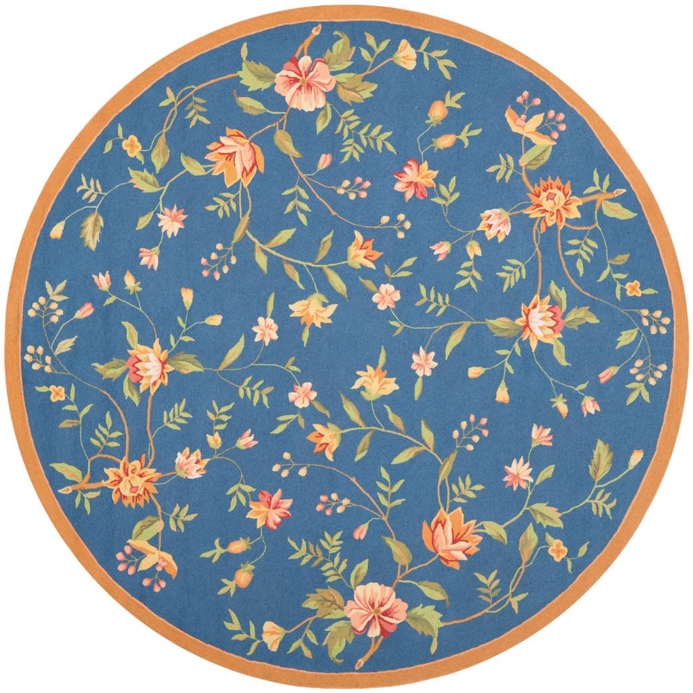 Safavieh Chelsea Light Blue 8 ft. x 8 ft. Round Area RugHK263D8R