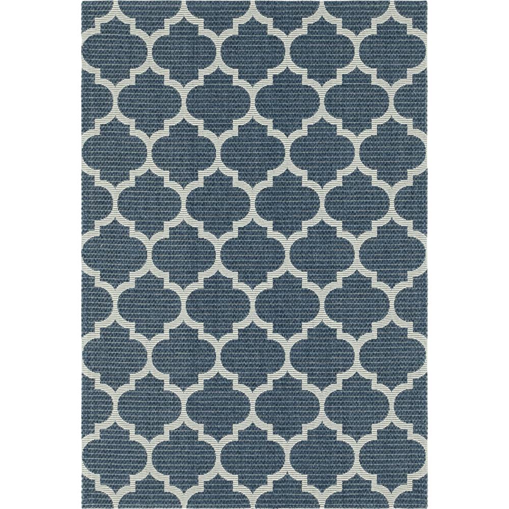 Unique Loom Decatur Trellis Navy Blue Ivory 6 Ft 4 In X 9 Area Rug Unique Loom Decatur Trellis Navy Blue Ivory 6 Ft 4 In X 9 Area Rug